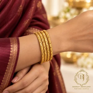 Minyka Classic Gold-Finish Designer Bangles – Traditional 4 & 8 Pcs Set