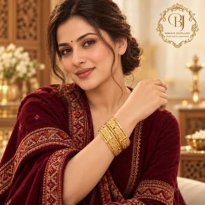 Pahadi Gulnaar Gram Gold-Plated Bangle Pair