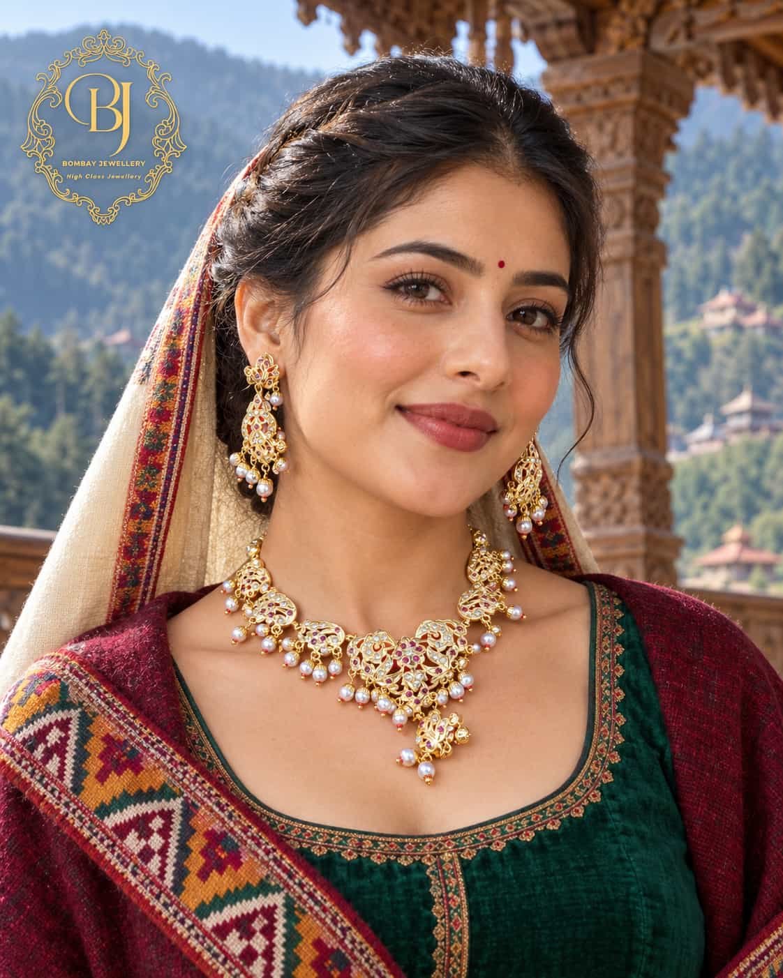 %e0%a4%ae%e0%a4%b9%e0%a4%be%e0%a4%b0%e0%a4%be%e0%a4%a8%e0%a5%80-gold-plated-himachali-jadau-choker-earrings-set